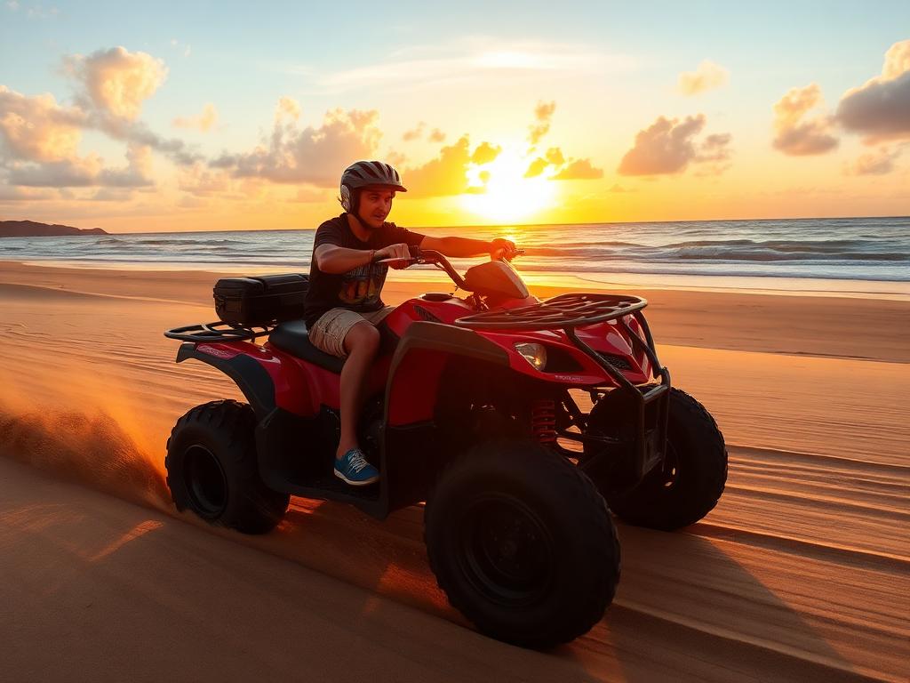 Quadriciclo na praia